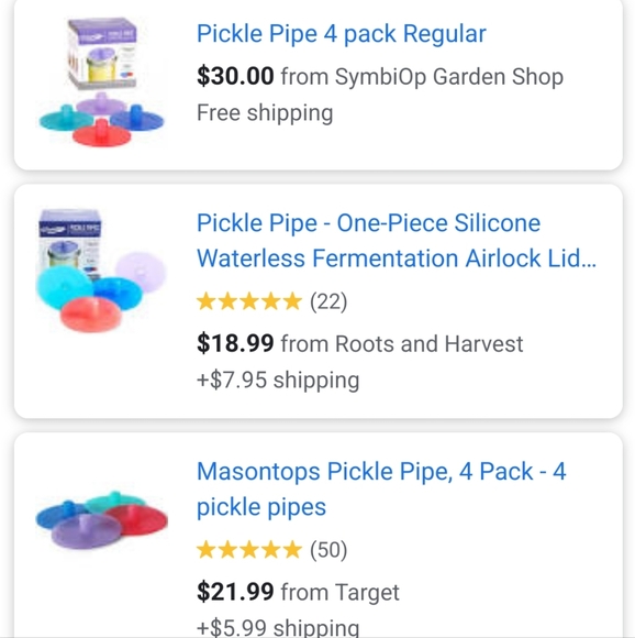 Masontops 4 pack pickle pipeairlock. Fermentation airlocks - Picture 10 of 10